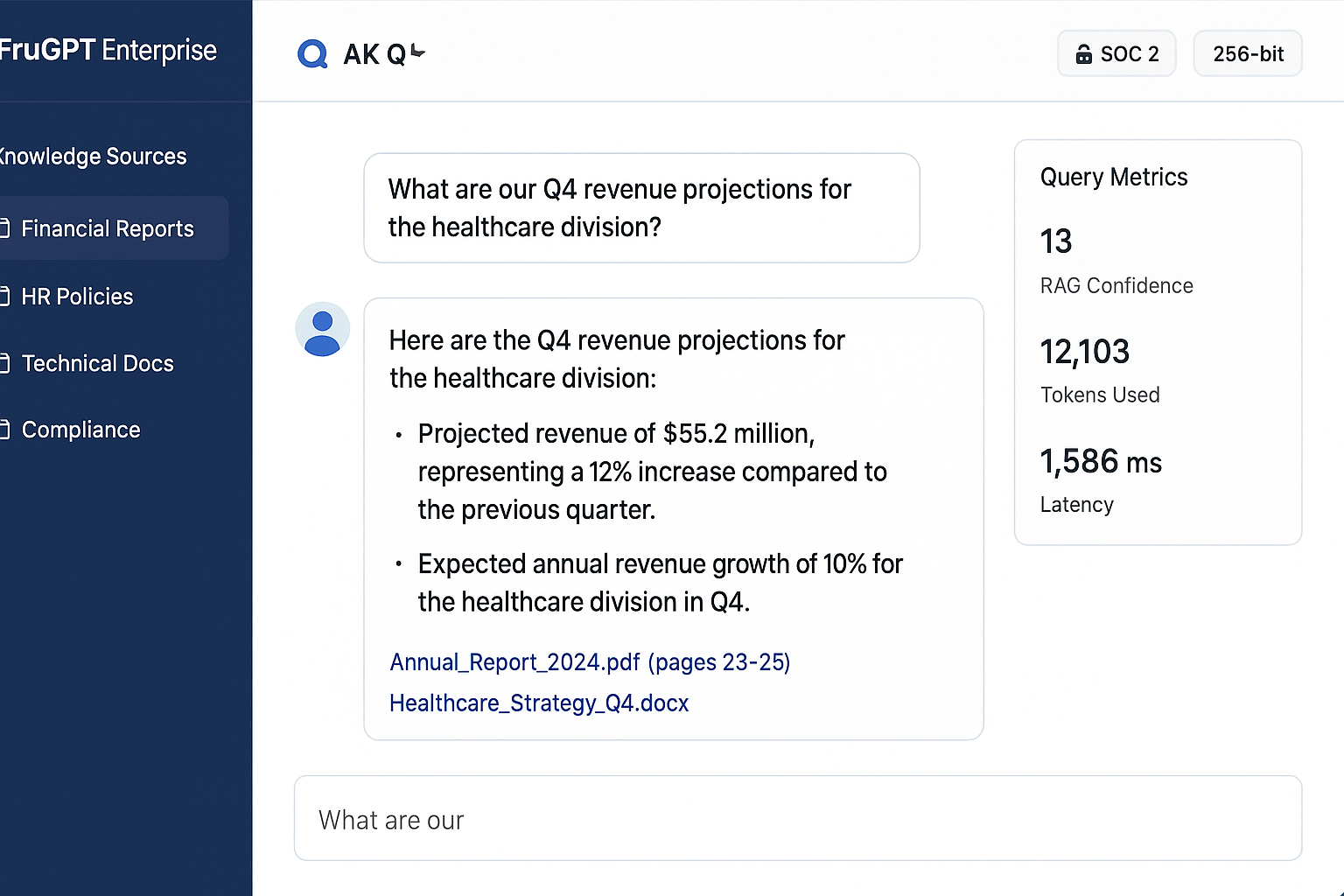 FruGPT Enterprise RAG Dashboard